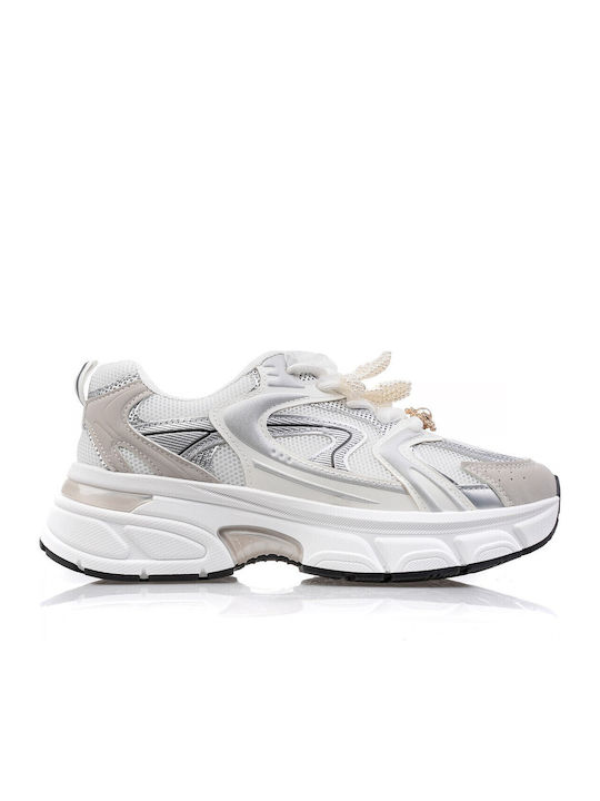 Fshoes Γυναικεία Sneakers Ασημι