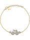 Disney Women's Gold Plated Silver Bracelet with Zircon