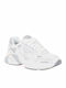 Destiny Damen Anatomische Sneakers Weiß Silber