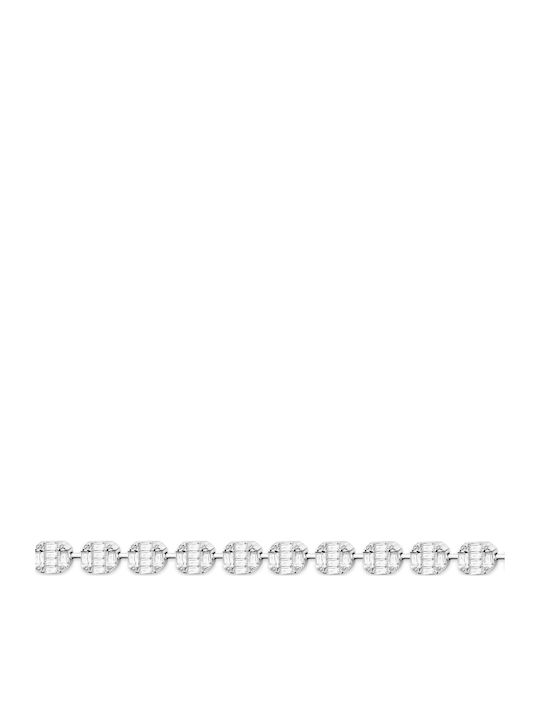 Chrilia Women's Bracelet in 18K White Gold with Diamond