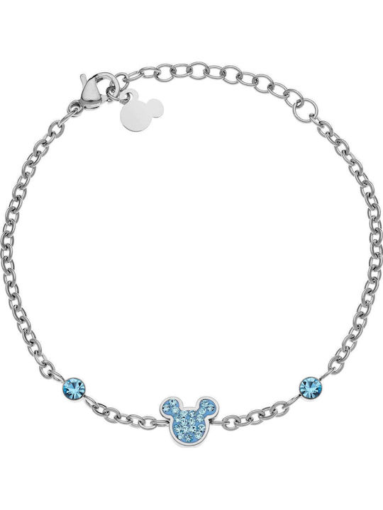 Disney Women's Bracelet Made of Stainless Steel with Zircon
