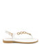 Flache Sandalen Für Damen Weiß