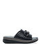 Damen Flache Schwarze Sandalen