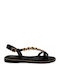 Flache Sandalen Für Damen Schwarz SL-KK-770-26SA