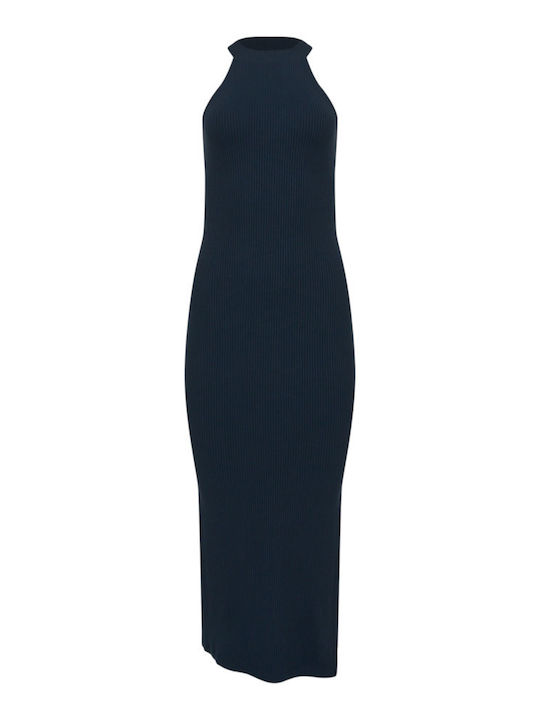 Summer Maxi Evening Dress Dark Blue