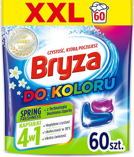 Bryza Laundry Detergent for Colored Clothes 60 Capsules