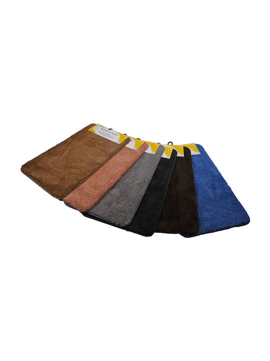 Sidirela Antirutsch Badematte Mikrofaser Weich E-3225SK Dunkelbraun 60x100cm