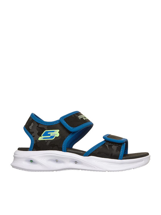 Skechers Παιδικά Πέδιλα Μαύρα