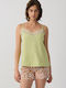 Minerva Summer Women's Cotton Pyjama Set Turquoise Dusty Animal