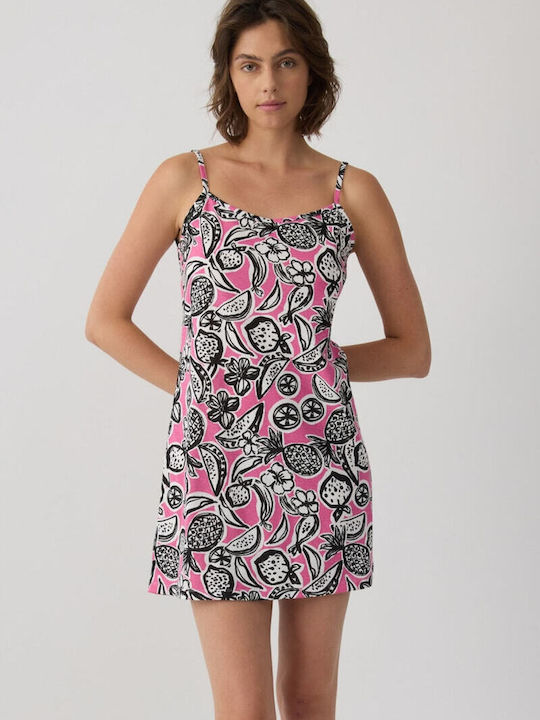 Minerva Summer Women's Nightgown Fuchsia