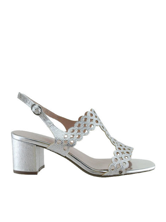 Damen Sandalen Silber
