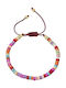 Woofie Kinderarmband Edelstahl Makramee Kordel & Gelbes Vergoldung Edelstahl 0230448301