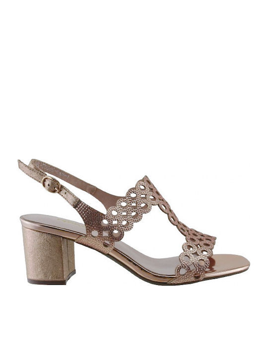 Adam's Shoes Gold Damen Sandalen
