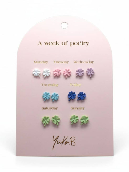 Yuko.B Kids Earrings Studs Made of Steel
