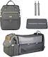 Lequeen Bag-Bed Shoulder/Hand Gray 35x23x42cm