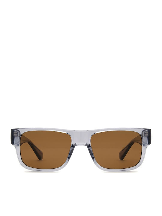 Prive Revaux Unisex Sunglasses with Gray Horn-Rimmed Frame and Gray Lens PR3013/G/S-63M70