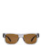 Prive Revaux Unisex Sunglasses with Gray Horn-Rimmed Frame and Gray Lens PR3013/G/S-63M70