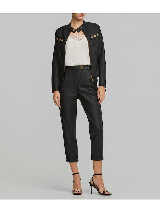 Lynne Leather Women's Jacket for Winter Black