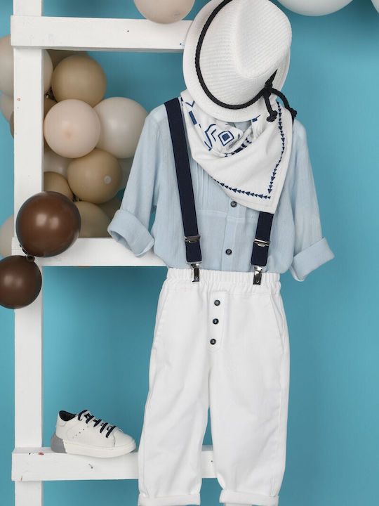 Bambolino Baptism Suit for Boy White