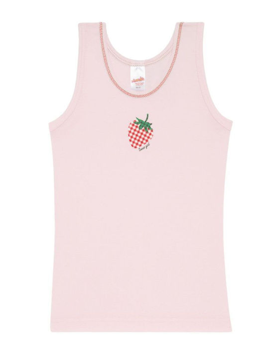 Minerva Strawberry Kids Tank Top Pink