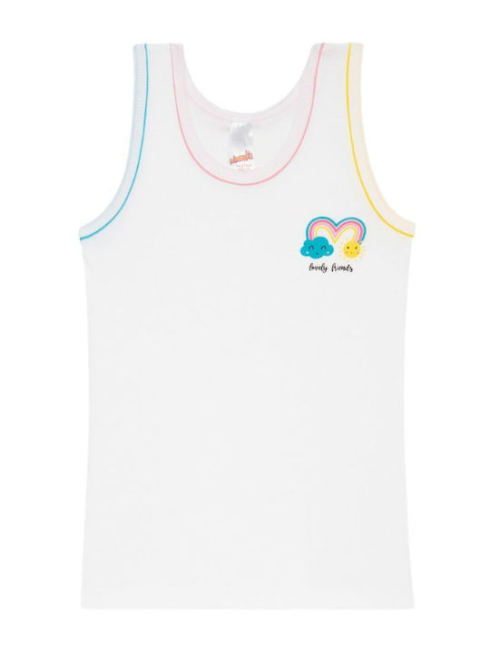Minerva Lovely Kids Tank Top White