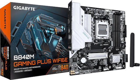 Gigabyte B840M Gaming Plus WIFI6E Motherboard Micro ATX με AMD AM5 Socket