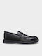 Lenner Δερμάτινα Ανδρικά Loafers σε Μαύρο Χρώμα