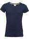 Kprime Γυναικείο Διαφημιστικό T-shirt Κοντομάνικο Light Blue