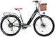 Cysum Cityrun 26" Graues Elektrofahrrad Stadt