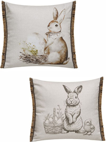 Set Osterdekorationen Kopfkissenbezüge 50x50cm 2 Stück Kentia Ostern 26 01