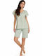 Primavera Summer Women's Pyjama Set Green P277