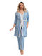 Angel's Secret Summer Women's Pyjamas Set Blue