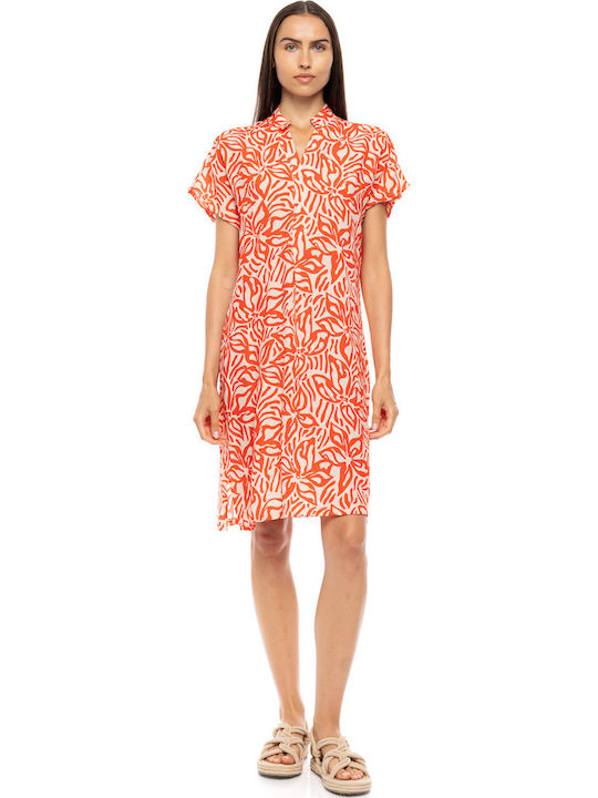 Pink Label Damenkaftan Für Strand Coral Flower