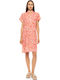 Pink Label Damenkaftan Für Strand Coral Flower