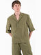 300 Дълъг Ръкав Overshirt Каки