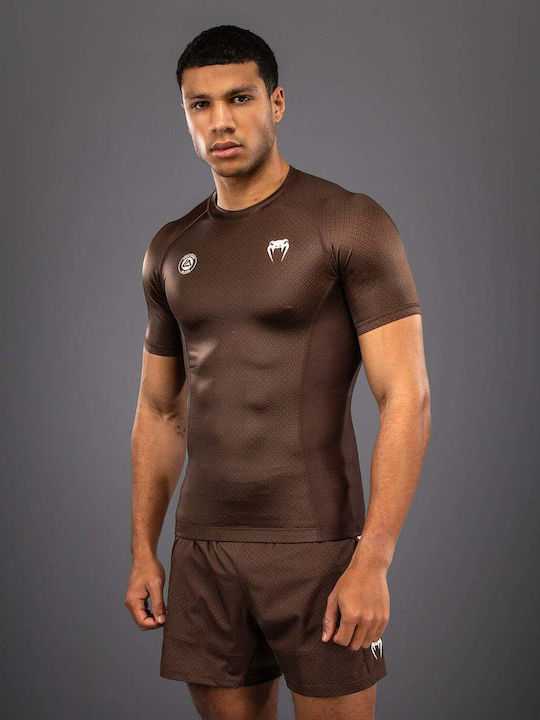 Venum Tricou Pentru Bărbați Cu Mâneci Scurte VENUM-06052-058 Pentru Jiu-Jitsu Maro
