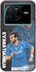 Husă Football Stars Khvicha Kvaratskhelia Vivo X80 Neagră TPU Silicon
