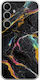 Cracked Marble Colorful Samsung Galaxy A55 5g Flexible TPU Transparent Silicone Case