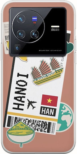 Husă Ticket To Hanoi Vivo X80 Pro TPU Flexibil Silicon Transparent