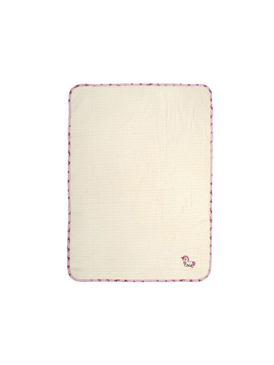 Dimcol Nursery Swaddling Blanket Unicorn Waffle...