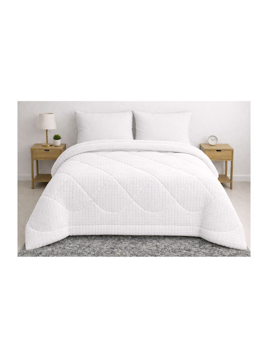 Duvet Cover Double 220x240cm Rabbit Velvet White
