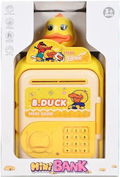 Safe Piggy Bank Kids Toy Atm Duck Sounds Lights Automatic Banknote Dispensing