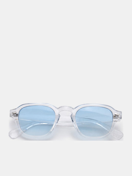 Luigi Unisex Sunglasses with Blue Frame and Blue Lens 4859606