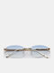 Luigi Unisex Sunglasses with Light Blue Metallic Frame and Light Blue Lens 4865130