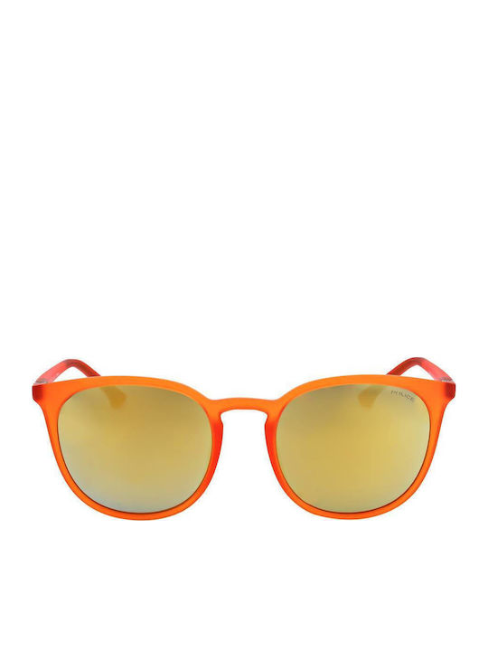 Police Unisex Sunglasses With Orange Frame And Orange Lens