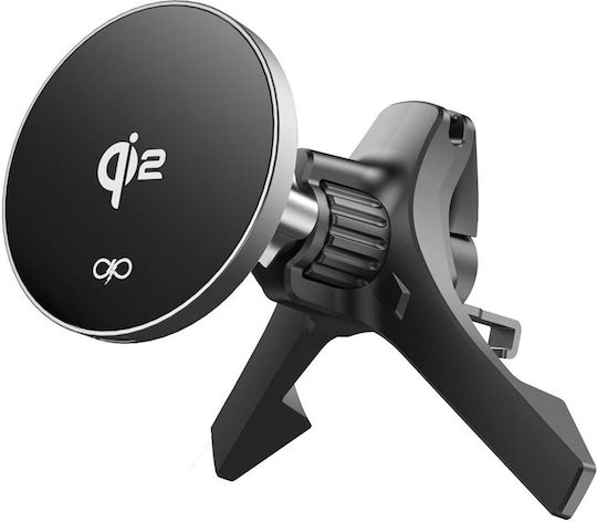 Force Power MagSafe Qi2 15W Auto Lüftung Halterung Kabelloses Aufladen Schwarz