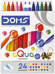 Μαρκαδόροι Doms Aqua Water Colour Pens 24τμχ