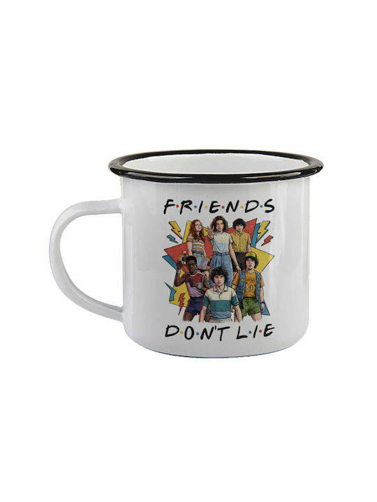 Koupakoupa Friends Dont Lie Kaffeetasse Emailli...