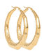 Women's Earrings Large Hoops Impressive Stainless Steel Yellow Gold Plating Silverline 0130552201 / Stainless Steel 0130552201