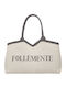 Fabric Women's Shopper Bag Gold